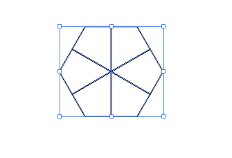 六角形が均等に分割された