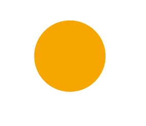 オレンジの正円オブジェクト