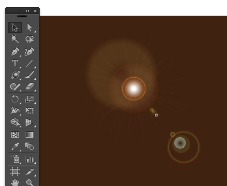 フレアツールを使用する Illustratorの使い方
