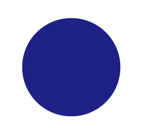 青い正円